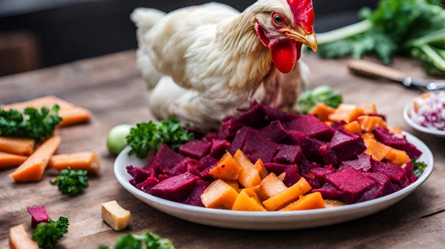 Chickens With Beets