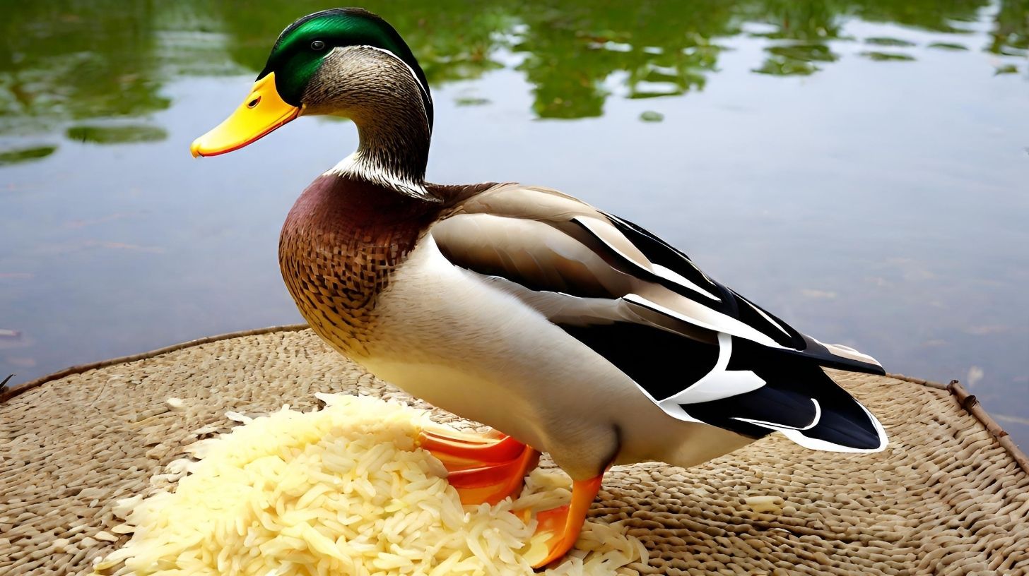 Feeding Ducks Rice