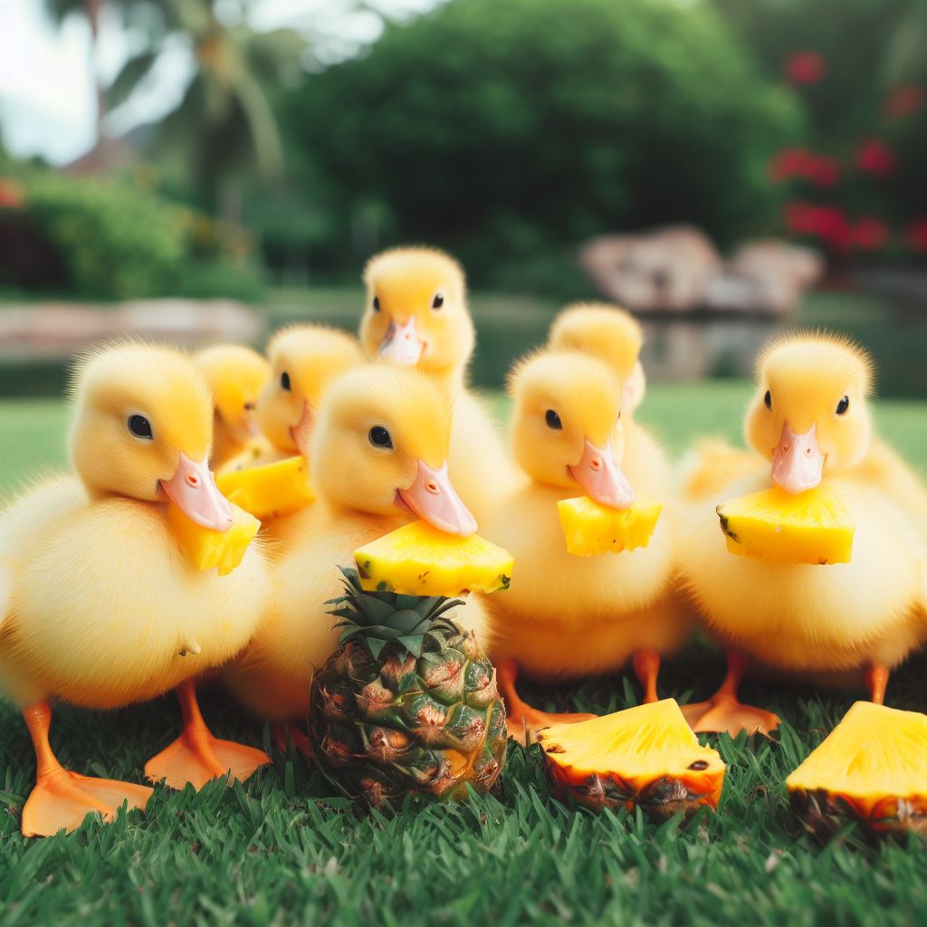 When Feeding Ducks Pineapple