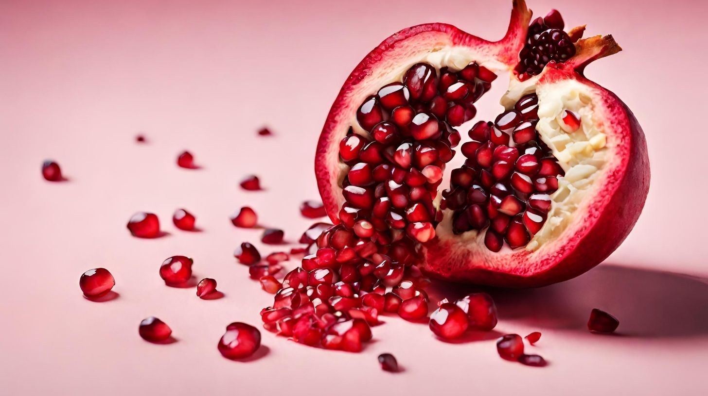 Pomegranate with seeds