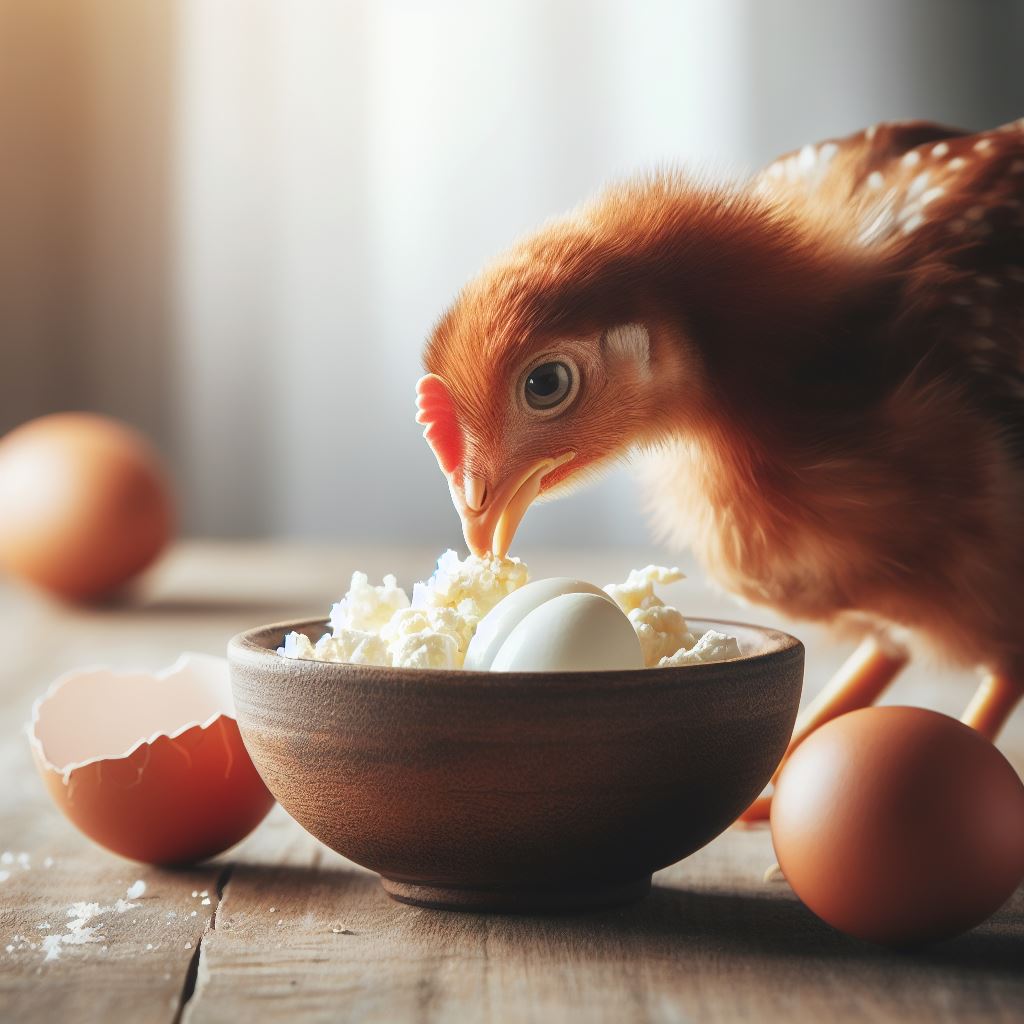 Boiled Eggs for Chickens