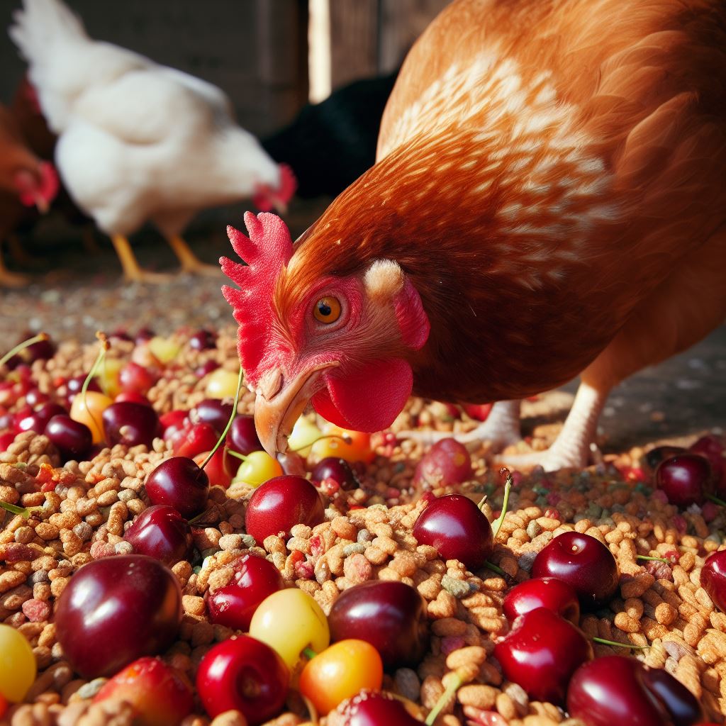 Feeding Cherries to Chickens