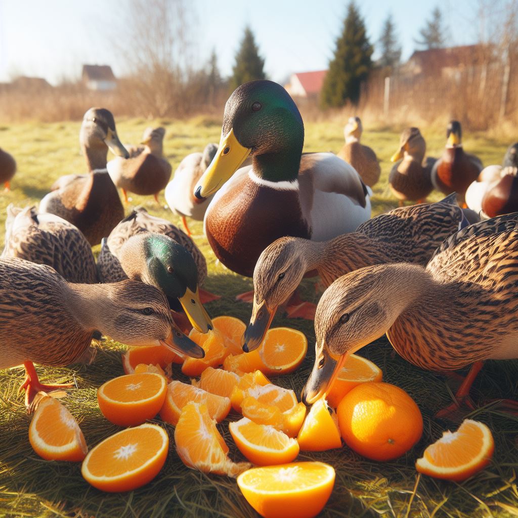 Feeding Oranges to Ducks